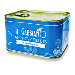 ITALIAN ANCHOVY FILLETS IN OIL 720G - EASY OPEN