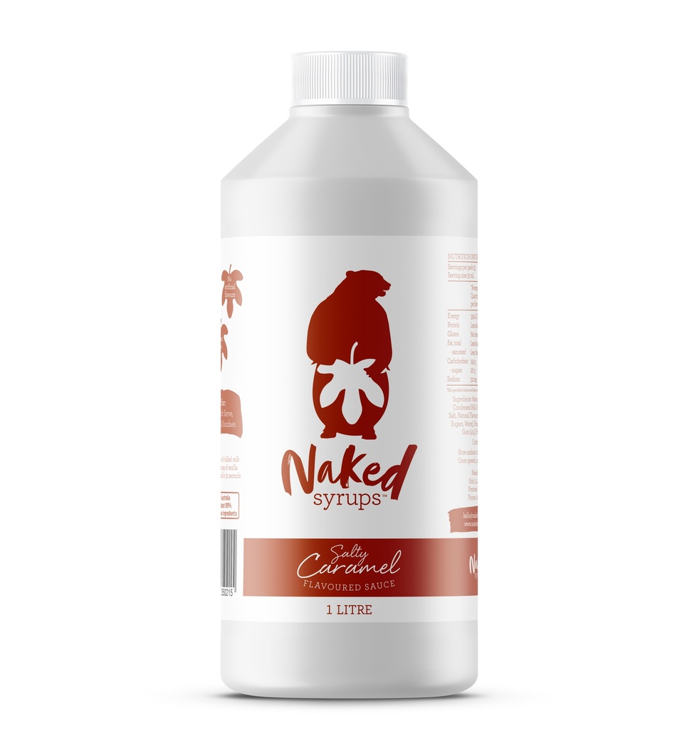 Naked Salty Caramel Dessert Sauce 1Lt