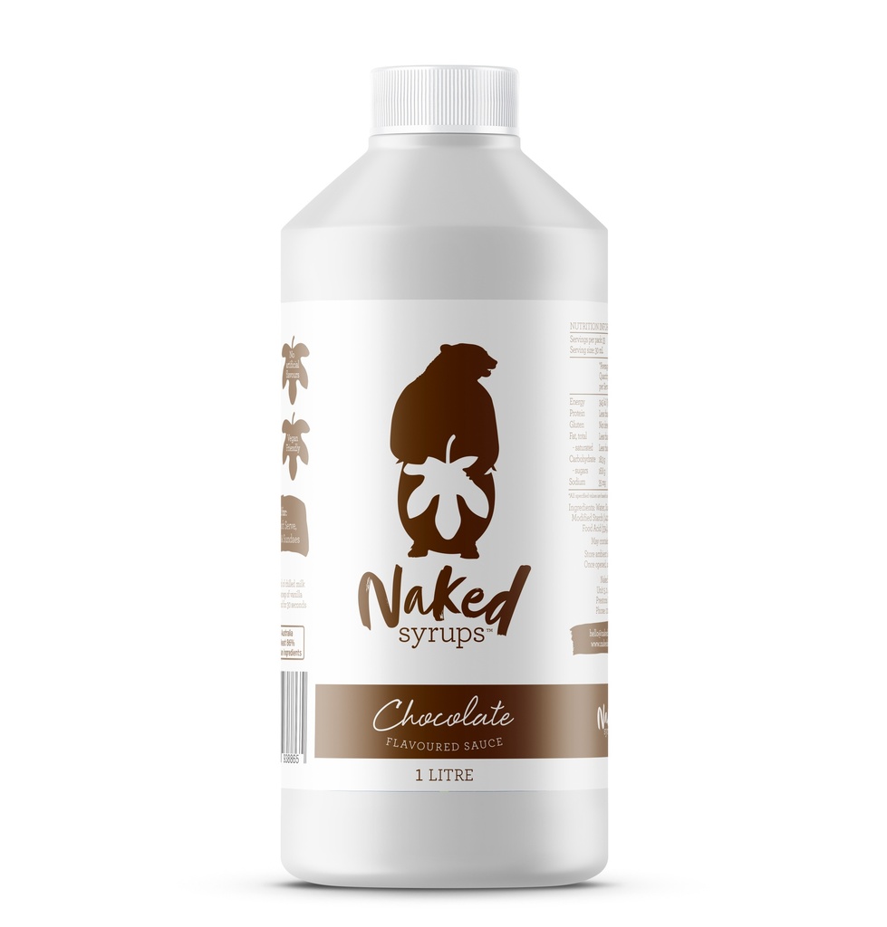 Naked Chocolate Dessert Sauce 1Lt