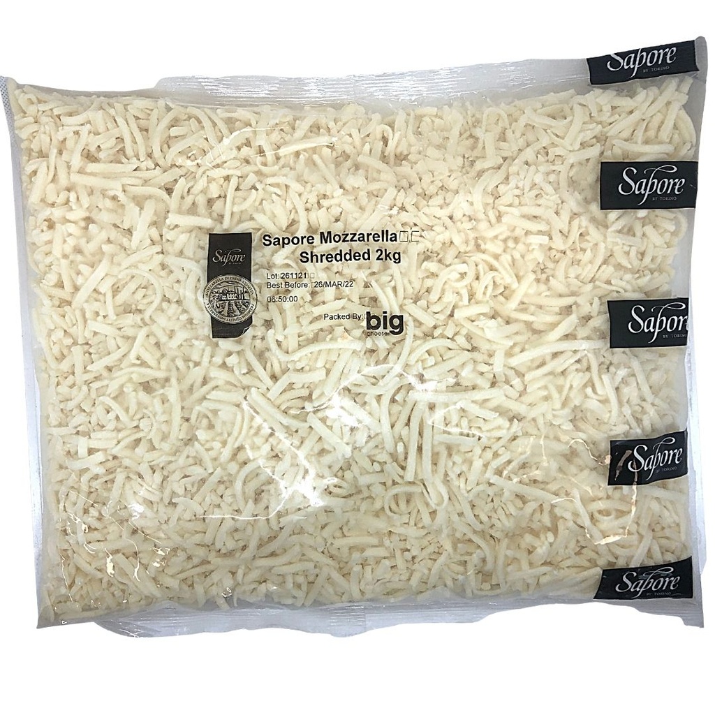 Sapore Shredded Mozzarella 2kg