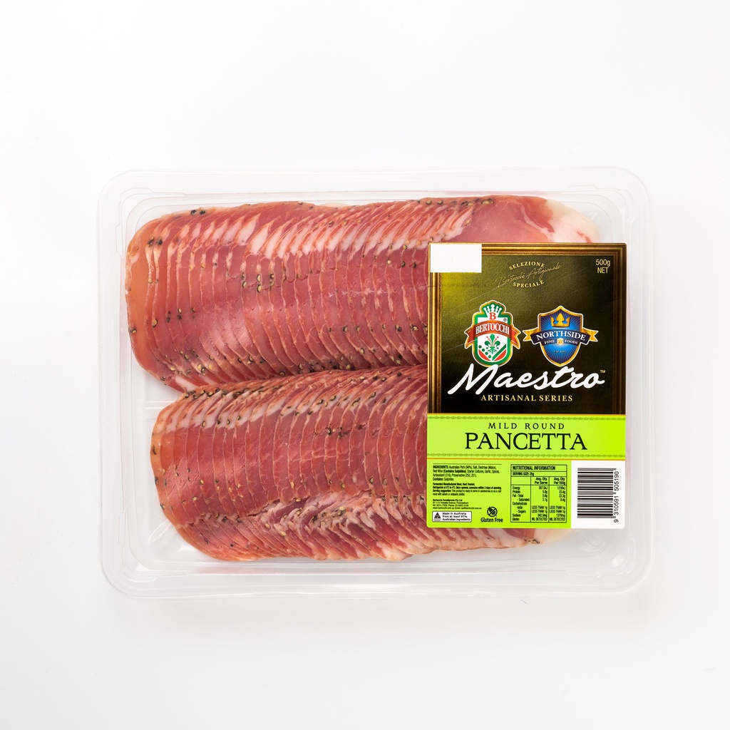 Round Pancetta Sliced 500g