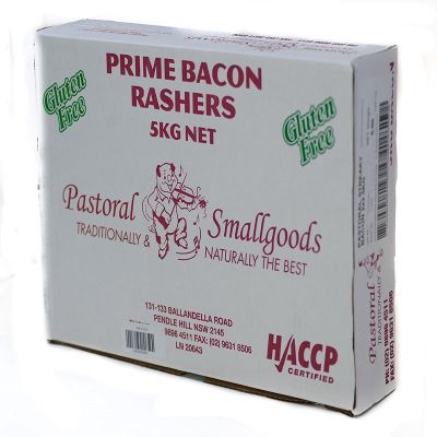 Pastoral Bacon STREAKY Rindless 5kg [B] [9streaky]