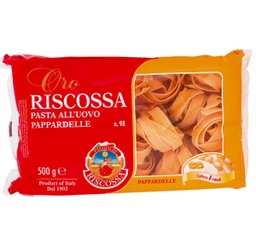 [RISCOSSA_198B] PAPPARDELLE EGG PASTA 500G (CTN/12)