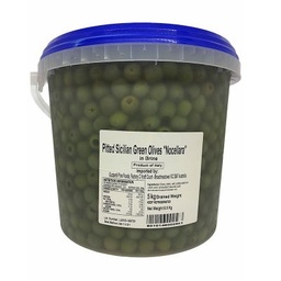 [OLSILPT5KG] PITTED GREEN SICILIAN OLIVES 5kg