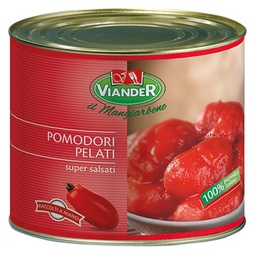 [VIAPEETOM2.5] Viander Pomodori Pelati Supersalsati 6 x 2.5kg