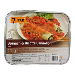 [7STAR_71385] SPINACH &amp; RICOTTA CANNELLONI 2.1KG